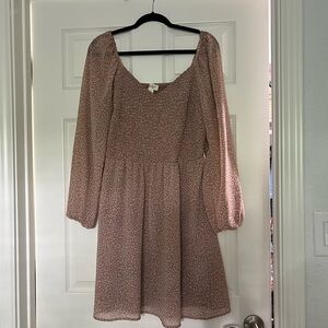 Jessica Simpson Blush Long Sleeve Dress